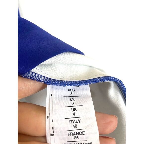 NICHOLAS Blue Midi Dress with Elegant Silhouette - Picture 13 of 16